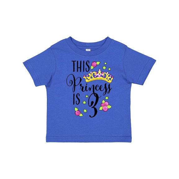Inktastic This Princess is Three Third Birthday Girls Toddler T-Shirt