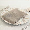 thumbnail image 2 of Balsa Circle 5 Pieces Taupe 20" Premium Polyester Napkins Faux Burlap, 2 of 8