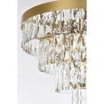 thumbnail image 6 of Elegant Lighting Josephine 20" Round Chandelier in Satin Gold, 6 of 8