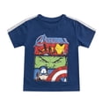 thumbnail image 4 of Marvel Avengers Boys' 4-Pack T-Shirts - Iron Man, Captain America, Hulk - Multicolor, 4 of 9