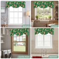 thumbnail image 6 of Tie Up Valances for Windows, Summer Owls Adjustable Valance Curtains Window Treatment for Living Room, Green Palm Leaves Tropical Plants Rod Pocket Kitchen Curtains & Drapes 60x18 Inch, 6 of 9