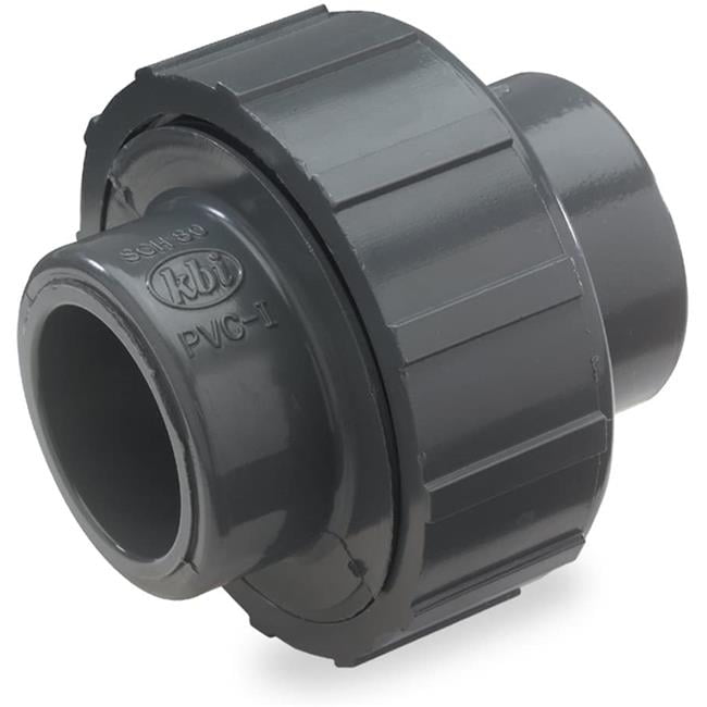 NDS U2500S 2.5 in. PVC Schedule 80 PVC Slip Pipe Fittings, Gray