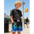 thumbnail image 5 of Lanbubble Boys' Athletic Shorts Quick Dry Stretch Elastic Waist Bottoms Big Boy Mesh Breathable Active Running Workout Shorts for Youth (7-12 Years), 5 of 8