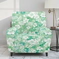 thumbnail image 2 of Xixirimido Hibiscus Flower Green Pattern Printed Recliner Slipcover Stretch Reclining Chair Covers 4 Pieces Non Slip Recliner Sofa Slipcovers with Pocket Lazy Boy Chair Cover for Pet Kid, 2 of 8