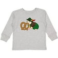 thumbnail image 3 of Inktastic Cute Hedgehog with Pretzel Boys or Girls Long Sleeve Toddler T-Shirt, 3 of 5
