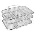 thumbnail image 3 of Flynix 3 Layer Air Fryer Rack Multipurpose Premium Removable Sturdy Stainless Steel, 3 of 10