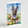 thumbnail image 2 of Australian Terrier Easter Egg Hunt Greeting Cards Pack of 8 7 in x 5 in, 2 of 21