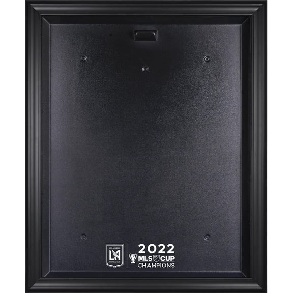 LAFC Black Framed 2022 MLS Cup Champions Team Logo Jersey Display Case