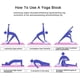 thumbnail image 4 of Yoga Starter Set 5 Pieces Yoga Block and Yoga Strap Set Yoga Ball Foam Yoga Block Fitness Exercise Resistance Loop Band Stretch Strap Pilates Belt Yog, 4 of 4