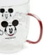thumbnail image 2 of Taza de café Disney Peace Love Mickey Mouse de vidrio de 400 ml, 2 of 8