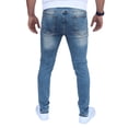 thumbnail image 2 of Pantalón rasgado de mezclilla stretch John Silver  Corte skinny Color azul vainilla, 2 of 4