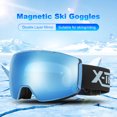 thumbnail image 1 of Gafas protectoras magnéticas antivaho de doble capa para deportes de nieve para invierno, 1 of 8