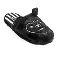 thumbnail image 3 of Furry Bat Slippers Halloween Black Bat Indoor Furry Flat Slippers, 3 of 4