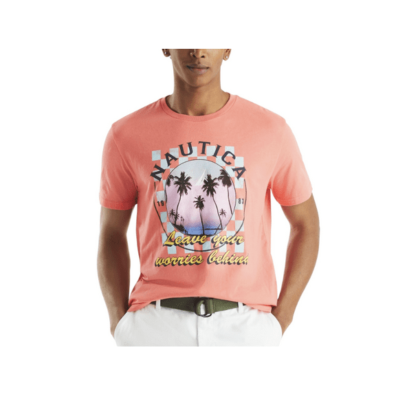Nautica Men's Leave Your Worries Behind Graphic T-Shirt - Corlcruise