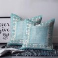 thumbnail image 2 of Pillow Covers 18x18 Set of 2, Teal Beach Coastal Square Throw Pillow Covers for Couch/Sofa/Living Room, Summer Nautical Starfish Shell Coral Vintage Decorative Soft Pillowcases for Couch, 2 of 7