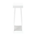 thumbnail image 5 of Plank+Beam 36” Solid Wood Console Table with Storage, Classic Farmhouse Style Sofa Table with Shelf, Narrow Entryway Table for Hallway, White, 5 of 11