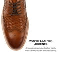 thumbnail image 5 of Thomas & Vine Mens Radcliff Tru Comfort Foam Lace-up Woven Wingtip Derby, 5 of 8