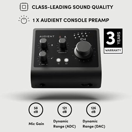 AUDIENT　USBオーディオインターフェイス 2in / 2out iD4mk II　iD4mk2