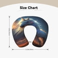 thumbnail image 5 of Gaeub Starry Light White Horse Print Memory Foam Travel Pillow,U-Shaped Neck Pillow,Head Neck Support Airplane Pillow,Flight Pillow for Traveling,Car,Home,Office,Washable Cover, 5 of 8