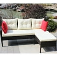 thumbnail image 6 of 2 Outdoor Patio With More Vivid Beige Cushions Furniture : Sectional Sparkling, 6 of 7