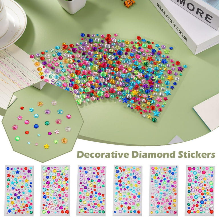 Antner Self-Adhesive Rhinestone Stickers Gems For Crafts Jewelsxp Bling  X9F7 