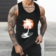 thumbnail image 2 of Camisetas de Tanque de los Hombres Tanque de los Hombres Incolor Gradiente de Impresión Cuello Redondo Correa Delgada Fuga Atrás Regular Casual Deportes Blusas de Tanque, 2 of 5