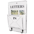 thumbnail image 1 of Cergrey Wood Mail Box Letter Rack Key Holder Wall Storage Creative Home Decoration with Hook Hanger, Letter Holder, Letter Holders, 1 of 4