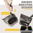 thumbnail image 5 of JEHONN Broom and Dustpan Combo for Home with Long Handle Brown Yellow, 5 of 7