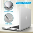 thumbnail image 5 of IBENZER Compatible with MacBook Pro 13 Inch Case 2012-2008 A1278, Plastic Hard Shell Case with Keyboard Cover & Screen Protector for Old Version Mac Pro 13 with CD-ROM, Clear, W-P13CL+2, 5 of 8