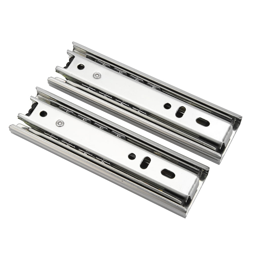Color: 13 inch Drawer Slides Guide Rail2 for Kitchen Cabinet Cupboard Zinc Plated Metal