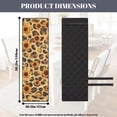 thumbnail image 4 of TSOVTHRID Sunflower Leopard Print Quilted Dining Chair Slipcovers Stretch Comfy Chair Seat Covers Washable Removable Seat Cushion Covers with Detachable Strap, Set of 4, 4 of 7
