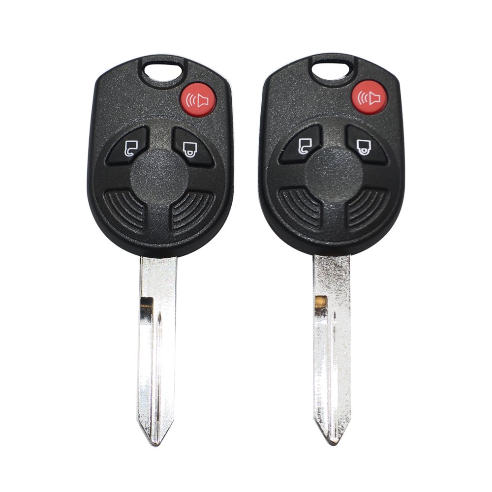 2Pcs New Replacement 3 Button Uncut Keyless Entry Fob for Ford Escape Expedition OUCD6000022