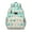 Greenish-blue-34, variant on Kawaii Llama Toddler Backpack Funny Alpaca Print with Cute Llama Face and Cartoon Pattern for School