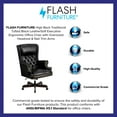 thumbnail image 6 of Flash Furniture Ainslie High Back Traditional Tufted Black LeatherSoft Executive Ergonomic Office Chair with Oversized Headrest & Nail Trim Arms, 6 of 6