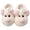Beige, variant on Cute Mouse Plush House Slippers, Thick Fleece Lined Winter Shoes, Light Gray, Size 38-39, 1 Pair