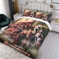 thumbnail image 3 of Thunderbolts Conjunto de sábanas temático, trío de piezas, cómodo y amigable con la piel, diseño único, regalo de decoración para el hogar para familiares, amigos y fans,135cm *200cm, 3 of 6