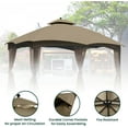 Outdoor Gazebo Replacement Canopy Top, 10' x 12' DoubleTier Gazebo