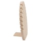 thumbnail image 3 of Soporte para presentación de joyería, colgador de collares con forma de hoja de llama hecho a mano de madera independiente, soporte de joyería de escritorio, 3 of 14