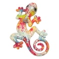 thumbnail image 3 of Gecko Wall Art Decor Buena Suerte Sabiduría Pintado a mano Colorfast 3D Lizard Art Escultura de pared para refrigeradores Cercas Porches LM9001A 3, 3 of 5