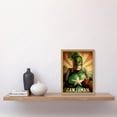 thumbnail image 2 of Ganjaman Super Hero Joint Weed Poster Weird Decor Artwork Framed Wall Art Print A4, 2 of 4