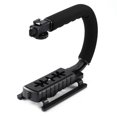 thumbnail image 1 of Black Super Grip Video DV SLR Camera Stabilizing Handle for DSLR DV Camcorder, 1 of 5