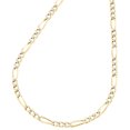 thumbnail image 4 of Real 10K Yellow Gold Diamond Cut Figaro Style Chain 2mm Necklace 22 Inches, 4 of 7