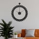 thumbnail image 4 of Engranaje mecánico Reloj de pared Sin tictac Reloj decorativo moderno Reloj de pared colgante minimalista Grande para sala de estar Oficina Casa , negro 50cmx59cm BLESIY reloj de pared, 4 of 8