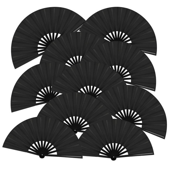 10 Pcs Boots on The Ground Hand Fan Bulk, Folding Popping Clacking Fans for Line Dancing, Classic Style Decorative Handheld Fans for Performance Dance Wedding Party Dance Enthusiasts (Multicolor)