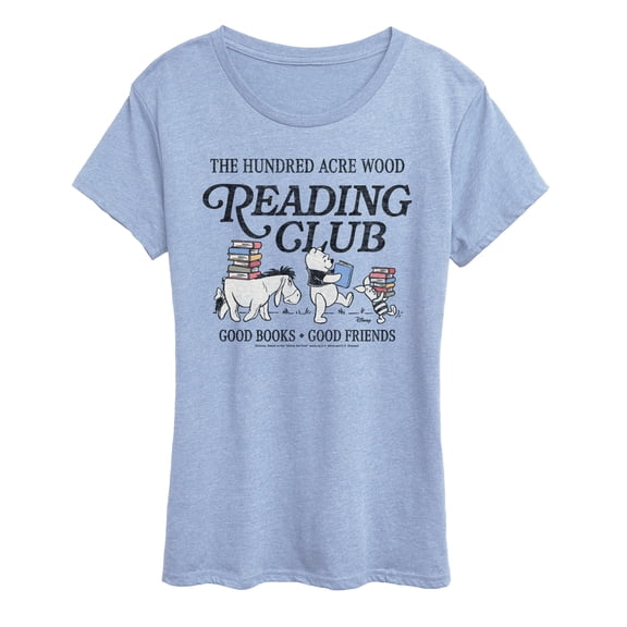 Winnie the Pooh - Reading Club - Women's Short Sleeve Graphic T-Shirt