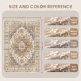 thumbnail image 5 of Roxstand 2'x3' Washable Entryway Rug, Vintage Non Slip Stain Resistant Small Accent Throw Kitchen Rugs, Turmeric, 5 of 10