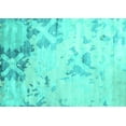 thumbnail image 1 of Ahgly Company Indoor Rectangle Abstract Turquoise Blue Contemporary Area Rugs, 3' x 5', 1 of 4