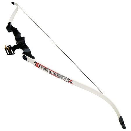 40 lb Black / White / Camouflage Camo Archery Hunting Recurve Bow w/ Aluminum Alloy Riser 75 55 25 lbs Compound