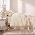 thumbnail image 4 of Regency Heights Twin Coastal Quilt Set for Dorm, 2-Piece Lightweight Beach Themed Quilt Coverlet Bedding Set, Nautical Bedspread Coverlet Bed Set with Sham for All Season, Beige, 4 of 10