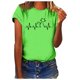 thumbnail image 1 of Puntoco Mujeres Niñas Tallas grandes Imprimir Camisetas Camisetas Manga corta Camiseta Blusa tops Puntoco Puntoco-4446, 1 of 5
